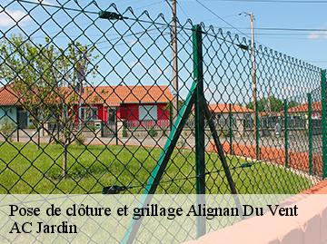 Pose de clôture et grillage  alignan-du-vent-34290 AC Jardin