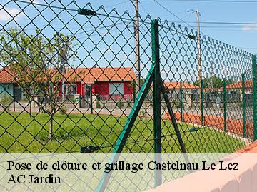 Pose de clôture et grillage  castelnau-le-lez-34170 AC Jardin