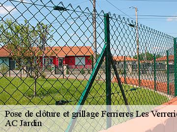 Pose de clôture et grillage  ferrieres-les-verreries-34190 AC Jardin