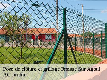 Pose de clôture et grillage  fraisse-sur-agout-34330 AC Jardin