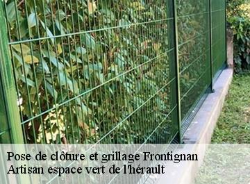 Pose de clôture et grillage  frontignan-34110 Artisan espace vert de l'hérault 