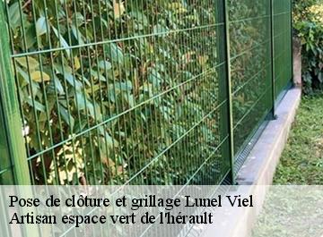 Pose de clôture et grillage  lunel-viel-34400 Artisan espace vert de l'hérault 