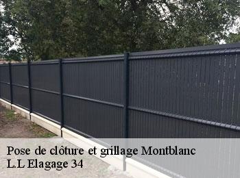 Pose de clôture et grillage  montblanc-34290 L.L Elagage 34 