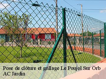 Pose de clôture et grillage  le-poujol-sur-orb-34600 AC Jardin