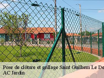 Pose de clôture et grillage  saint-guilhem-le-desert-34150 AC Jardin