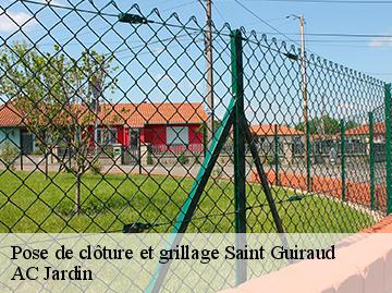 Pose de clôture et grillage  saint-guiraud-34725 AC Jardin