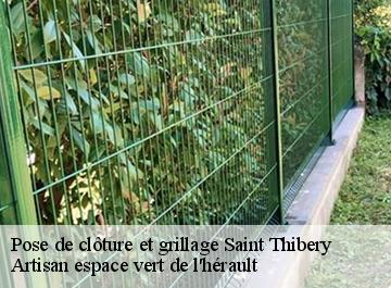 Pose de clôture et grillage  saint-thibery-34630 Artisan espace vert de l'hérault 