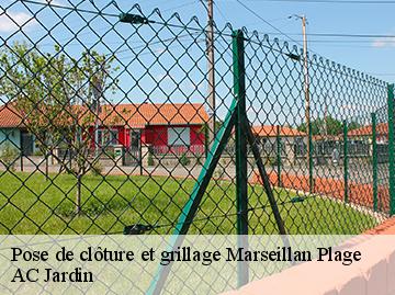 Pose de clôture et grillage  marseillan-plage-34340 AC Jardin