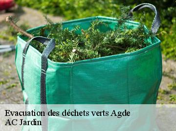 Evacuation des déchets verts  agde-34300 AC Jardin